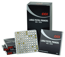 CCI PRIMERS 300 LARGE PISTOL 5000 PACK CASE