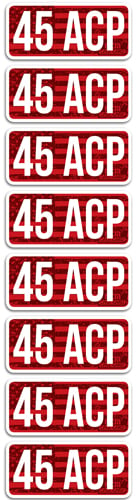 MTM CL45ACP Ammo Caliber Labels, 45 ACP, 8-Pack