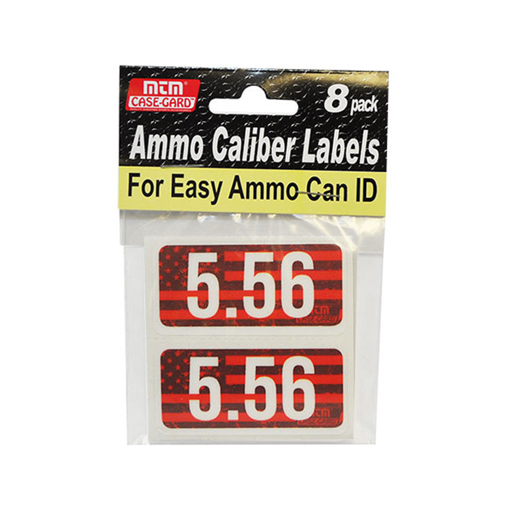 MTM AMMO CALIBER LABELS 5.56 8-PACK