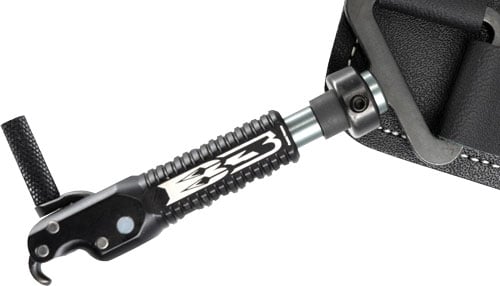 B3 ARCHERY RELEASE CLAW HOOK JAW SWIVEL STEM BLACK<