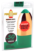 Powerbelt AeroTip Copper-Plated Muzzleloader Bullets .50 cal 295 gr 50/ct