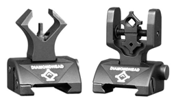 DIAMONDHEAD MICRO-D SIGHT SET FRONT & REAR FLIP-UP BLACK