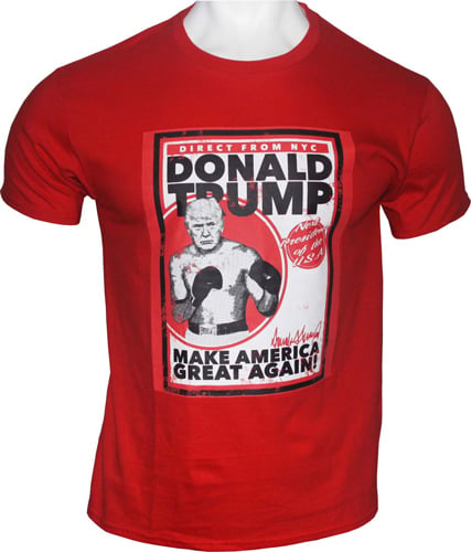 GI MEN'S T-SHIRT TRUMP DIRECT FROM NYC SMALL RED!