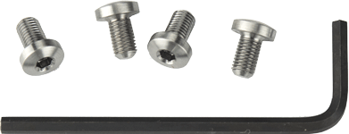 ED BROWN HEX HEAD GRIP SCREWS S/S 4-PACK FOR 1911