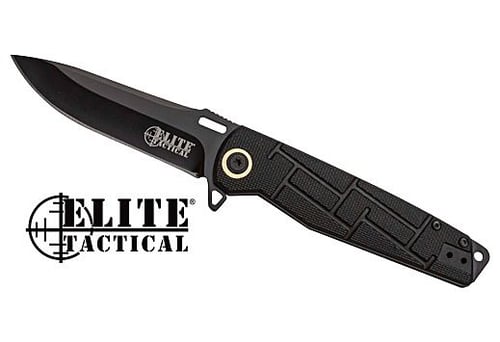 MC ELITE TACTICAL READINESS 3.5 Inch DROP POINT FLDR BLK/BLK | 805319431251