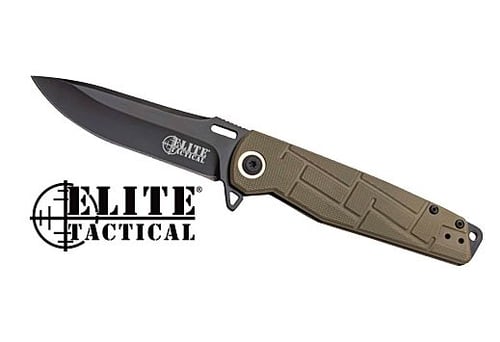 MC ELITE TACTICAL READINESS 3.5 Inch DROP POINT FLDR FDE/BLK | 805319431275