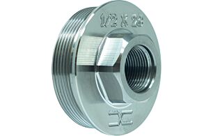 FAXON 1/2X28 DIRECT THREAD TO HUB ADAPTER TITANIUM