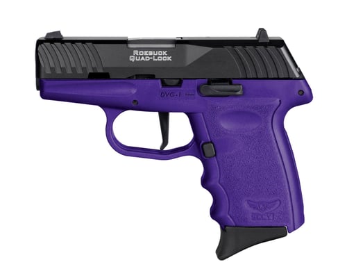 SCCY DVG-1 Sub-Compact Pistol - Black / Purple | 9mm | 3.1