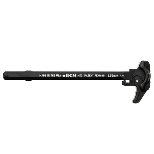 BCM GFHMK2LRG Asymmetric MK2 Charging Handle Compatible w/ Mil-Spec AR-15 Black 7075 T-6 Aluminum