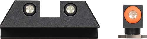 NIGHT FISION TRI GLOW DOME ORG DOT/SQUARE REAR SET FOR GLOCK!