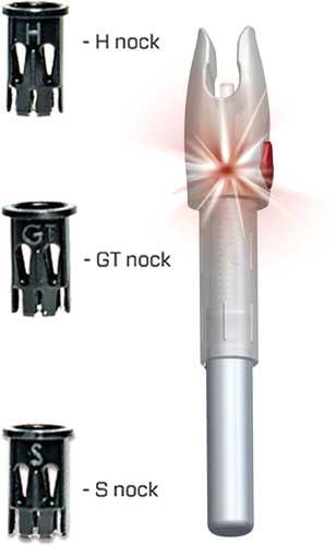 GLORYNOCK LIGHTED NOCK UNIVERSAL FIT RED 3/PACK!