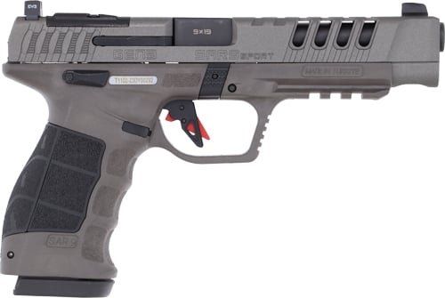 SAR9 SPORT GEN3 9MM PLT 5.2 Inch  PLATINUM CERAKOTE | 9x19mm NATO | 810075873917