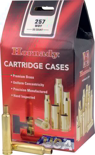 HORNADY UNPRIMED CASES 257 WBY MAG 50PK 5BX/CS