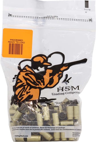 HSM BRASS 40 S&W ONCE FIRED UNPRIMED 100 COUNT