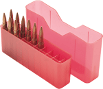 SLIP-TOP AMMO BOX 20RD WSM 45-70 CLR REDRifle Slip-Top Ammo Box 20 rounds - Clear Red - 25/270/300/325/338/7mm WSM, 30 Rem, 300/7mm Rem. SAUM, 300/338 RCM, 348/356/375/38-56/40-65 Win., 375 Rimless 2 1/4