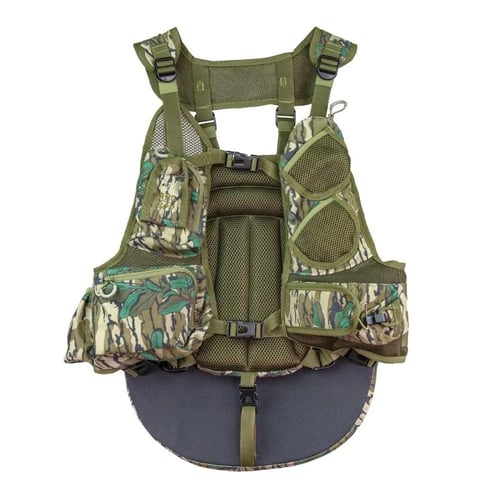 Moultrie Run N Gun Turkey Shooting Vest Mossy Oak Greenleaf | 049443939027