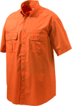 BERETTA SHOOTING SHIRT SMALL SHORT SLEEVE COTTON ORANGE!