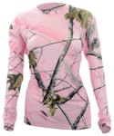 MEDALIST WOMENS PERFORMANCE CREW LS LEVEL-2 PINK CAMO MED
