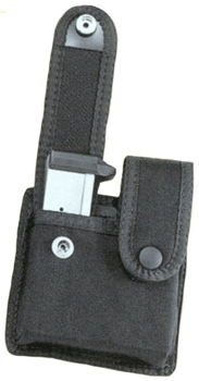 MICHAELS DOUBLE MAGAZINE POUCH FOR SINGLE STACK MAGS W/SNAPS<