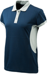 BERETTA WOMEN'S SILVER PIGEON POLO LARGE BLUE NAVY & SILVER<