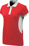 BERETTA WOMEN'S SILVER PIGEON POLO X-LARGE TANGO RED/SILVER