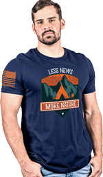 NINE LINE APPAREL MORE NATURE, LESS NEWS MIDNIGHT NAVY LARGE!