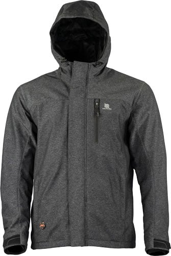 MOBILE WARMING MENS ADVENTURE JACKET HEATHER GRAY LARGE | 078928651611