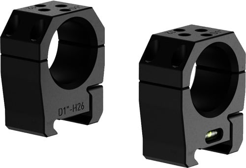 AUDERE SCOPE RINGS PSR 1 Inch LOW BLACK | 8057592582560