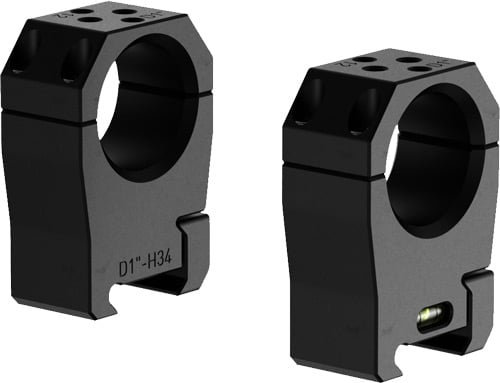 AUDERE SCOPE RINGS PSR 1 Inch MED BLACK | 8057592582577