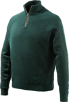 BERETTA MEN'S WINDPROOF SWEATER 1/2 ZIP MEDIUM DK GRN<