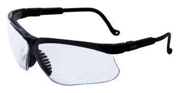 Howard Leight R03570 Uvex Genesis Adult Clear Lens Anti-Fog Black Frame