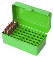MTM Case-Gard Rifle Ammo Box  <br>  RSLD-50 Green 50 rd.