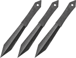SCHRADE THROWING KNIFE SET 3PC BLACK W/SHEATH