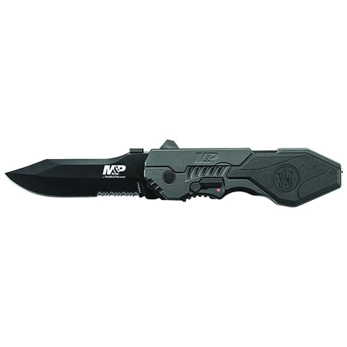 SW SWMP4L Assisted 3.5 in Black Combo Black Aluminum Handle