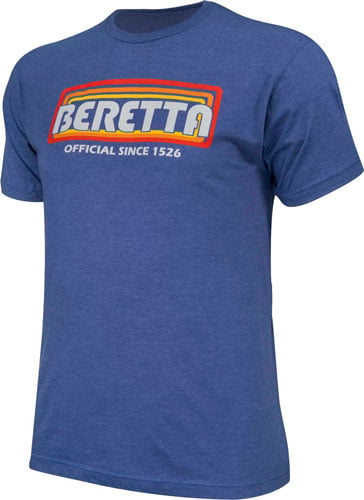 BERETTA T-SHIRT RETRO BLOQ LOGO X-LARGE HTHR ROYAL BLUE