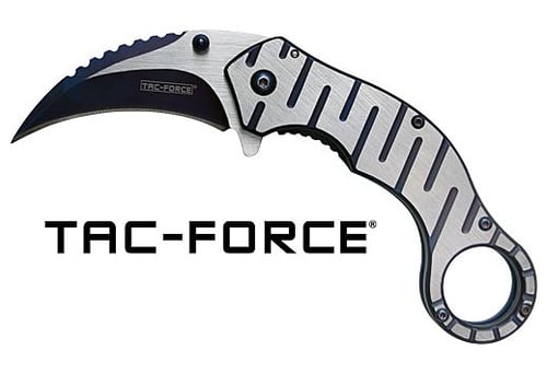 MC TACFORCE 2.5 Inch HAWKBILL BLADE FOLDER GREY/BLACK | 805319407249