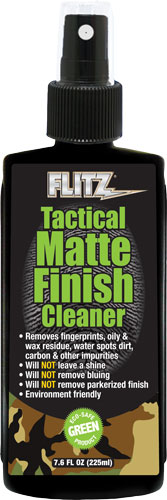 FLITZ TACTICAL MATTE FINISH CLEANER 225ML 7.6 OZ SPRAY!