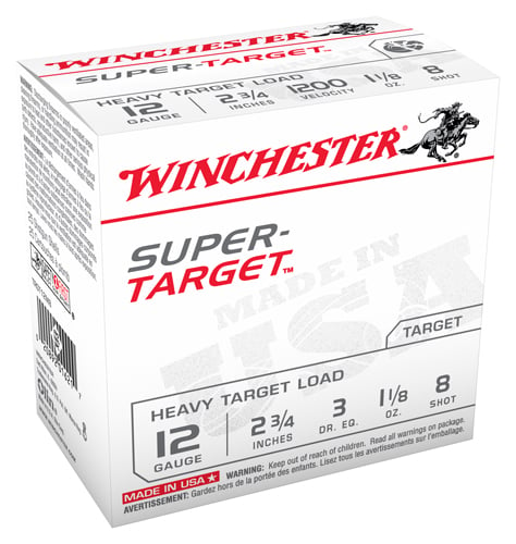 WINCHESTER SUPER TARGET 12GA 1200FPS 1-1/8OZ 8 250RD CASE