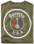 BERETTA T-SHIRT USA LOGO LARGE OD GREEN