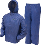 Frogg Toggs UL12104-12LG Men's Ultra-Lite II Rain Suit, Blue, Size