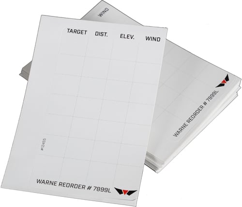 WARNE SKYLINE PRECISION DATA CARD LABEL REFILLS 50 PACK!